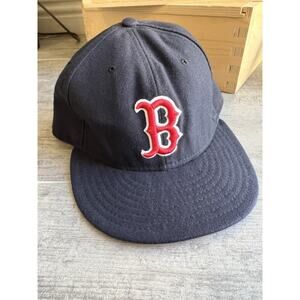 New Era Boston Red Sox BOS MLB Authentic 59FIFTY Fitted Cap 5950 Hat Navy 7 3/8